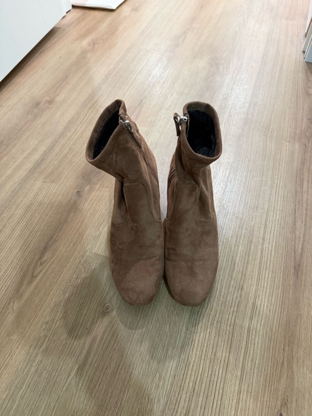 Steve Madden Brown Suede Ankle Booties